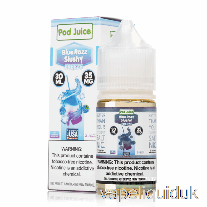 FREEZE Blue Razz Slushy - Pod Juice - 30mL 20mg Vape Juice